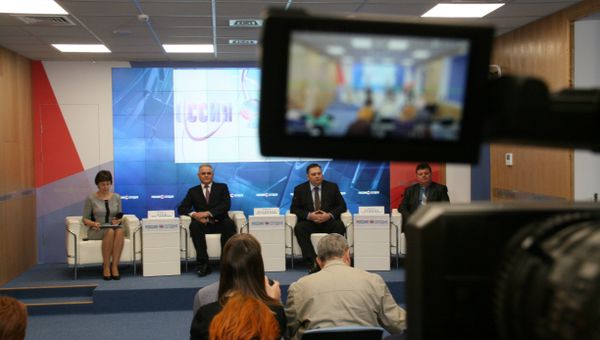 Пресс-конференция ФМС в пресс-центре МИА Россия сегодня