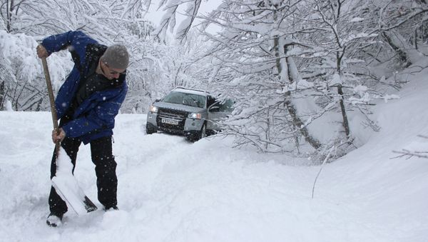Снегопад в Крыму