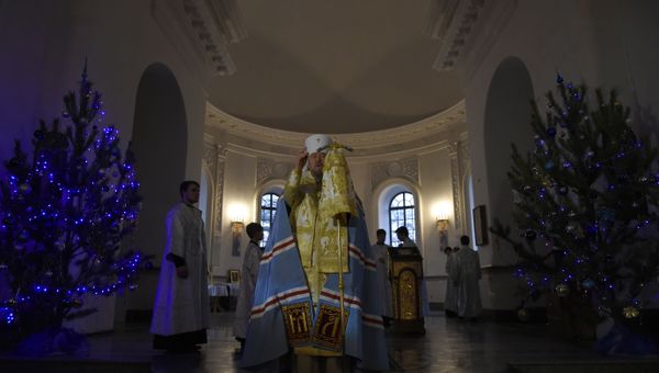 Рождественское навечерие в соборе св. Александра Невского в Симферополе