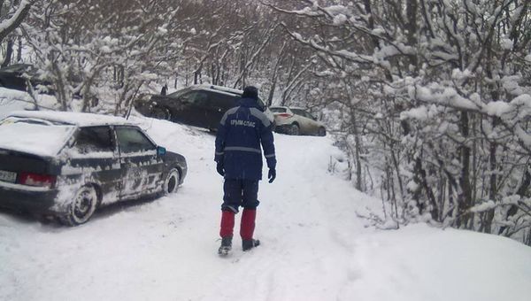 Работа сотрудников Крым-Спаса в Крыму змой