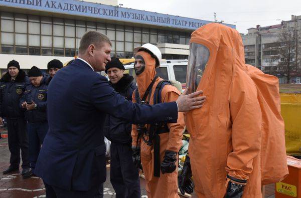 Выставка техники МЧС в Симферополе
