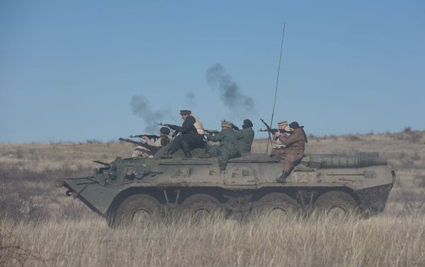 В Симферопольском районе прошла реконструкция одного из боев советских войск в Афганистане, приуроченная ко дню памяти о россиянах, исполнявших служебный долг за пределами Отечества и  27-й годовщине вывода советских войск из республики Афганистан