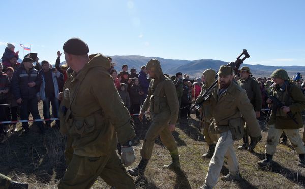 В Симферопольском районе прошла реконструкция одного из боев советских войск в Афганистане, приуроченная ко дню памяти о россиянах, исполнявших служебный долг за пределами Отечества и  27-й годовщине вывода советских войск из республики Афганистан