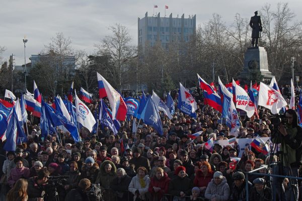 Празднование годовщины Крымской весны в Севастополе