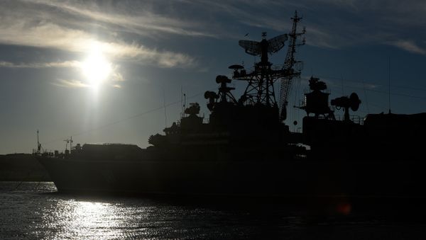 Боевые корабли Черноморского флота РФ в Севастополе