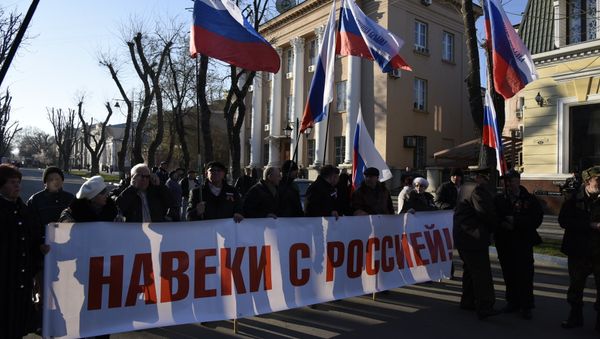 Мероприятия в Симферополе, посвященные 2-й годовщине референдума. Торжественное открытие бюста Потемкина