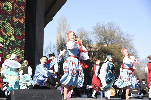 Митинг в Симферополе в честь второй годовщины референдума 2014 года