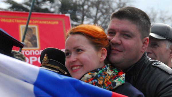 Празднование Дня воссоединения с Россией в Севастополе