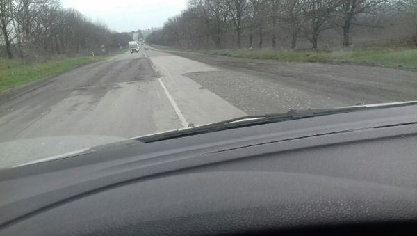 Ремонт Керченской трассы продолжается Ремонт Керченской трассы продолжается