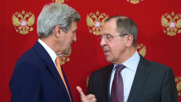 Пресс-конференция главы МИД РФ С. Лаврова и госсекретаря США Д. Керри в Москве