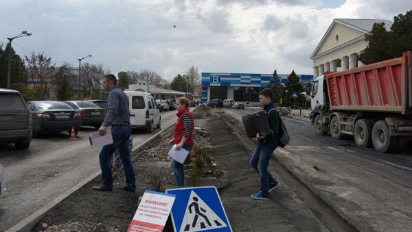 Работы по реконструкции аэропорта в Симферополе