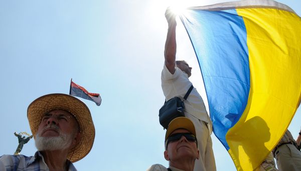 На площади Независимости в Киеве