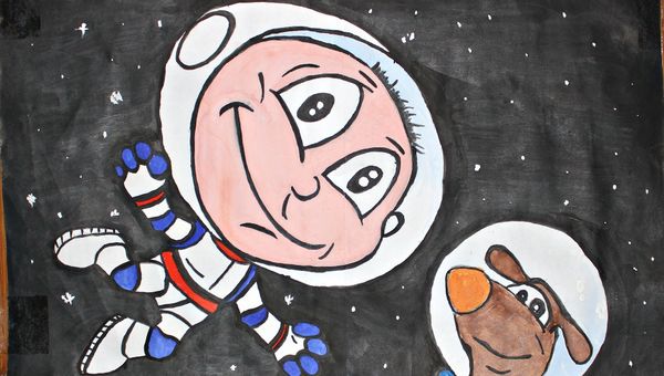 Рисунки учащихся Открытого космического лицея Симферополя ко Дню космонавтики Рисунки учащихся Открытого космического лицея Симферополя ко Дню космонавтики