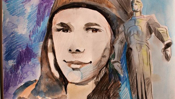 Рисунки учащихся Открытого космического лицея Симферополя ко Дню космонавтики