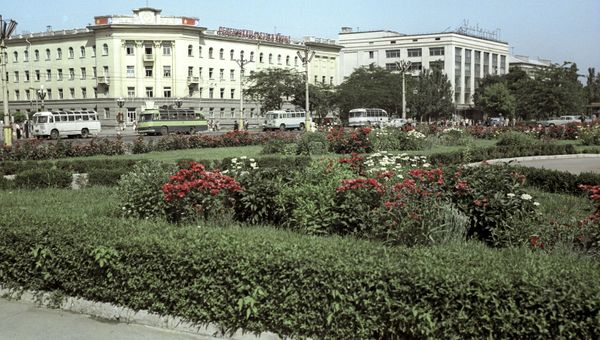 Вид на проспект Ушакова в городе Херсоне