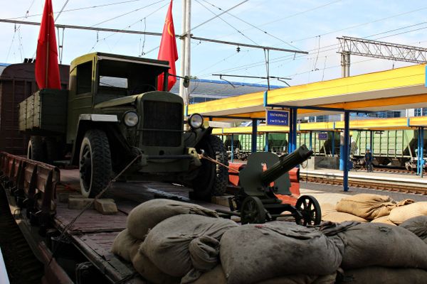 В Симферополь прибыл Поезд Победы В Симферополь прибыл Поезд Победы