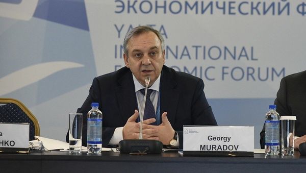 Заместитель председателя Совета министров РК, постоянный представитель Крыма при президенте РФ Георгий Мурадов на II Ялтинском международном экономическом форуме