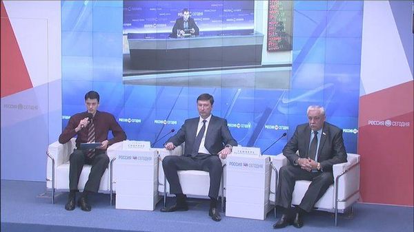 Пресс-конференция в формате видеомоста Симферополь-Кельн-Москва на тему: Два года указу президента РФ о реабилитации народов Крыма: мнения зарубежных соотечественников