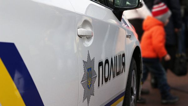 Автомобиль полиции. Украина