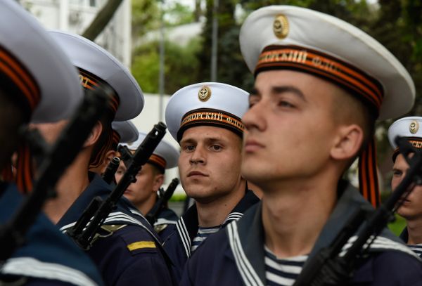 Репетиция военного парада в честь Дня Победы в Севастополе