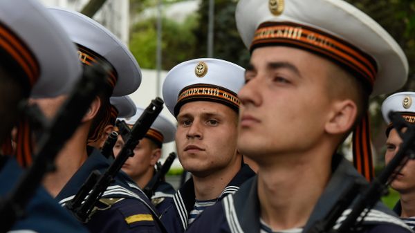 Репетиция военного парада в честь Дня Победы в Севастополе
