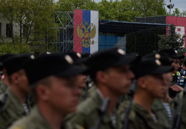 Репетиция военного парада в честь Дня Победы в Севастополе