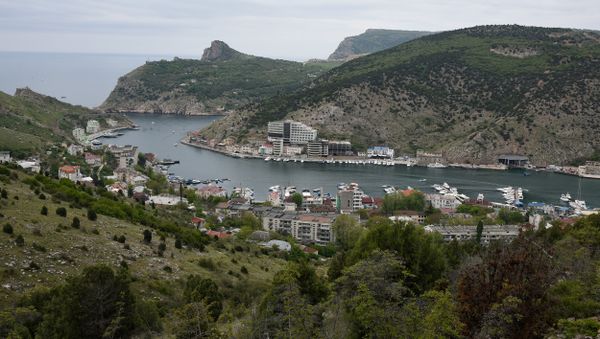 Балаклава (Севастополь) в пасмурную погоду