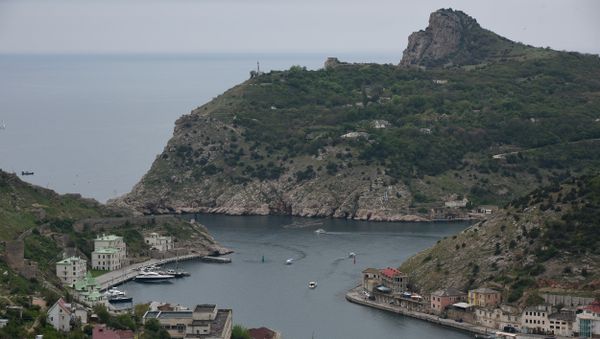 Балаклава (Севастополь) в пасмурную погоду
