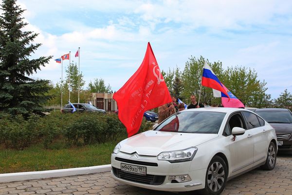 Акция Георгиевская ленточка в Севастополе и Симферополе