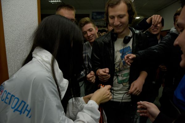 Таврическая академия КФУ. Вручение георгиевских лент в рамках всероссийской акции.