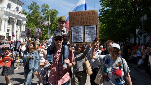 Шествие Бессмертного полка в Севастополе