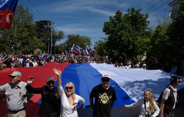 Шествие Бессмертного полка в Севастополе.