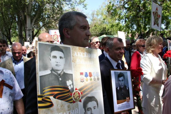 Акция Бессмертный полк в Феодосии