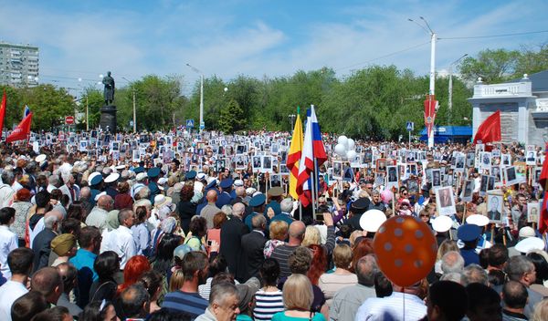 Акция Бессмертный полк в Евпатории