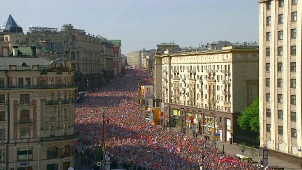 Акция Бессмертный полк в Москве
