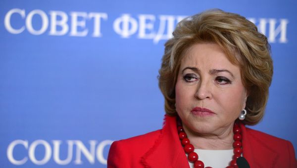 Встреча председателя Совета Федерации В. Матвиенко с председателем Сената Франции Ж. Ларше