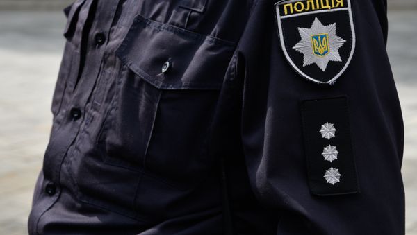Сотрудники Украинской полиции в Киеве
