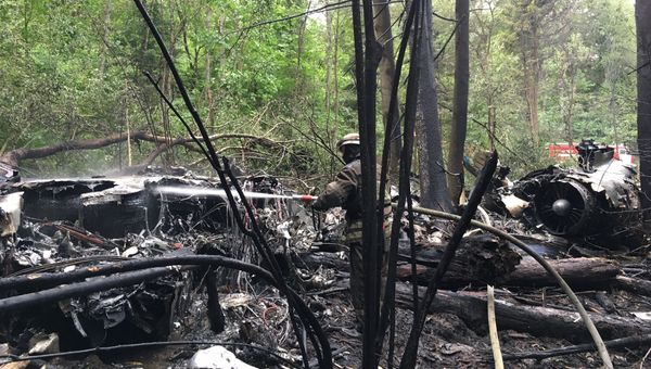Крушение истребителя Су-27 в Подмосковье