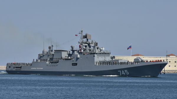 Новейший фрегат Адмирал Григорович прибыл на место своего постоянного базирования в Севастополь