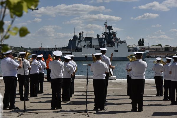 Новейший фрегат Адмирал Григорович прибыл на место своего постоянного базирования в Севастополь