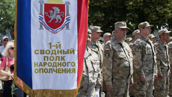 Открытие памятника Вежливым людям в Крыму