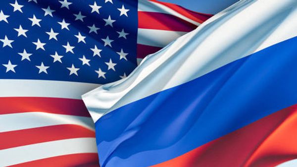 Флаги России и США