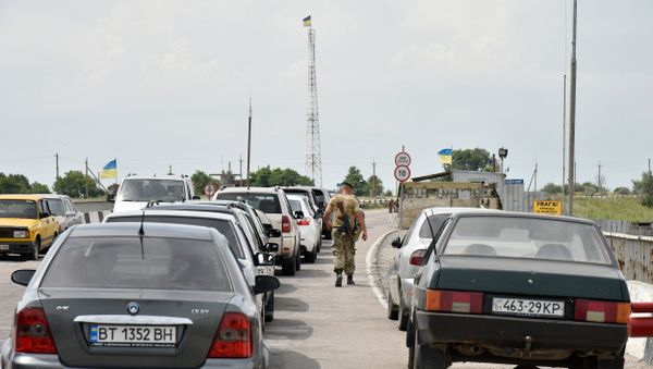 Украинский КПП Чонгар