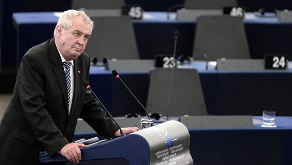 Президент Чехии Милош Земан. Архивное фото