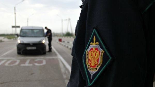 Пункт пропуска Перекоп на границе России и Украины