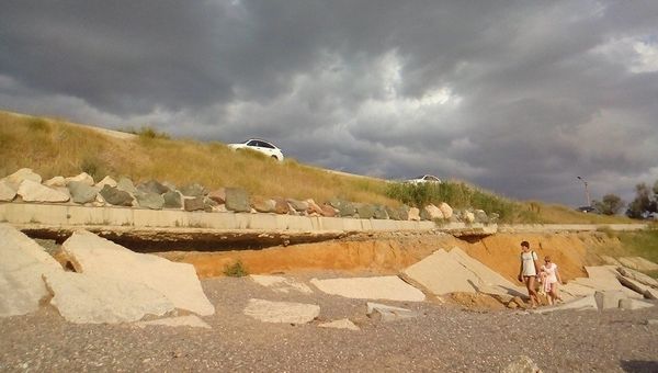 Пляж в Николаевке. Крым