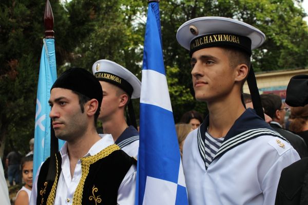 Открытие памятника Греческому легиону императора Николая I в Севастополе