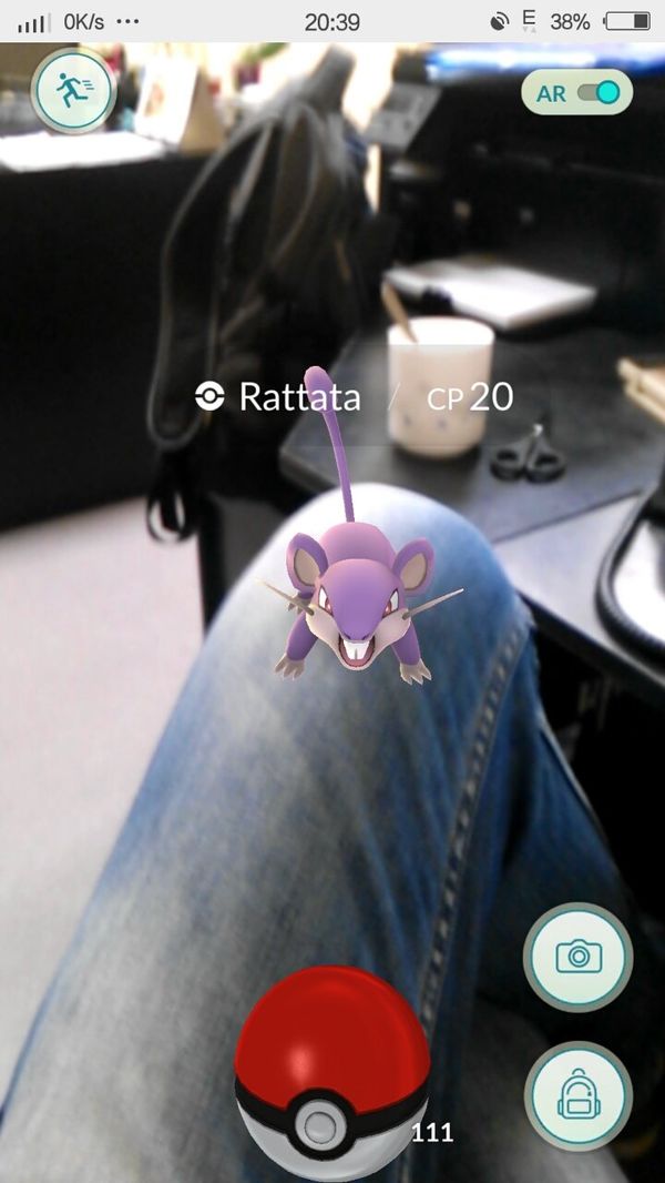 Скриншот с игры Pokemon Go
