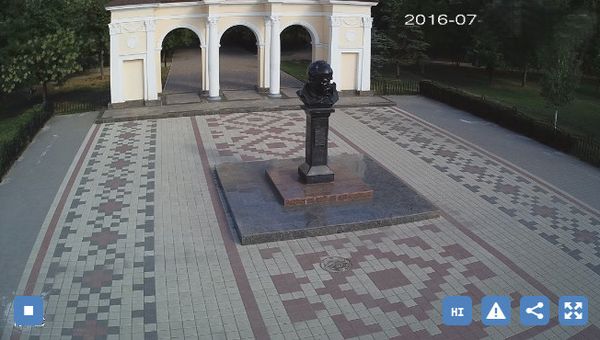 Скриншот с камеры видеонаблюдения