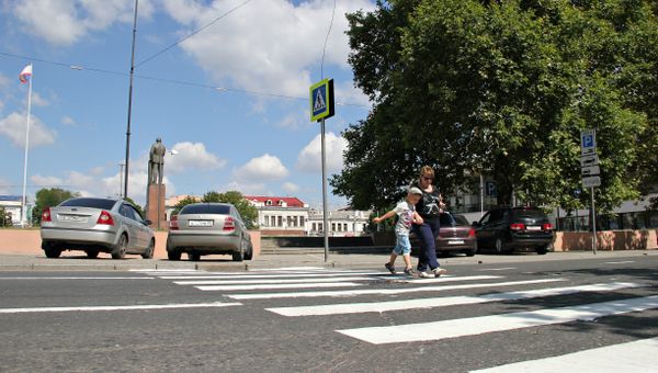 Пешеходный переход на площади Ленина в Симферополе Пешеходный переход на площади Ленина в Симферополе